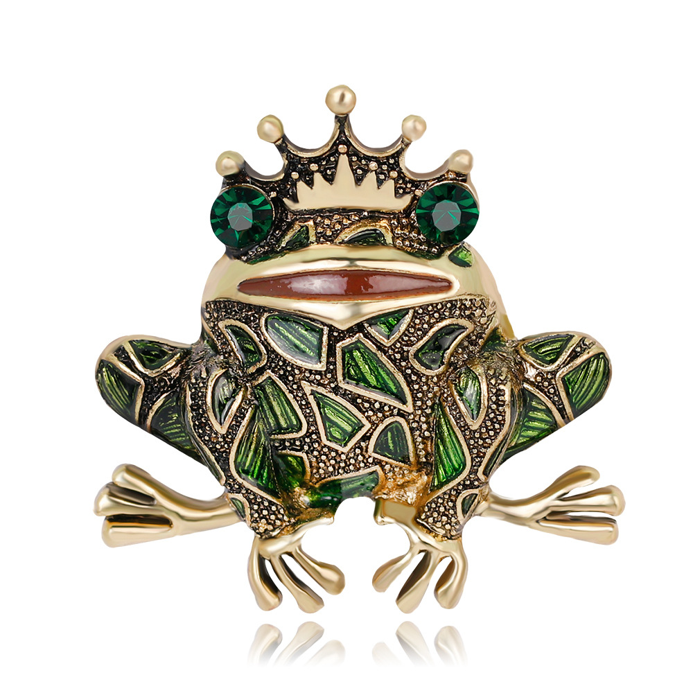 Fashion personality Frog King brooch AliExpress ebay creative Joker jewelry women's spot