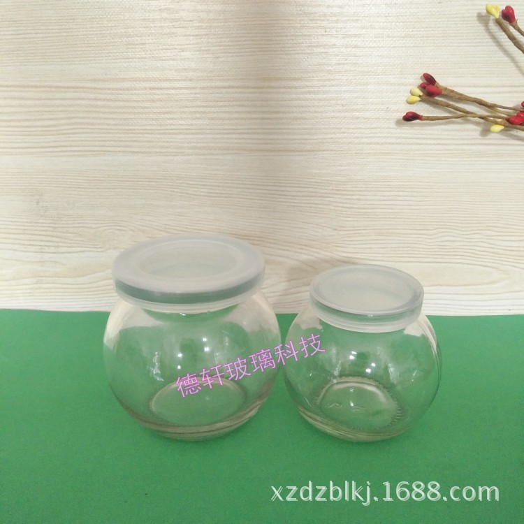 圆球形玻璃杯布丁瓶耐高温烘培 100ml星球布丁瓶200ml圆形酸奶瓶