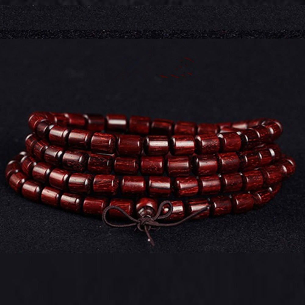 老料印度小叶紫檀手串多圈多层桶珠108佛珠手链念珠男精品文玩