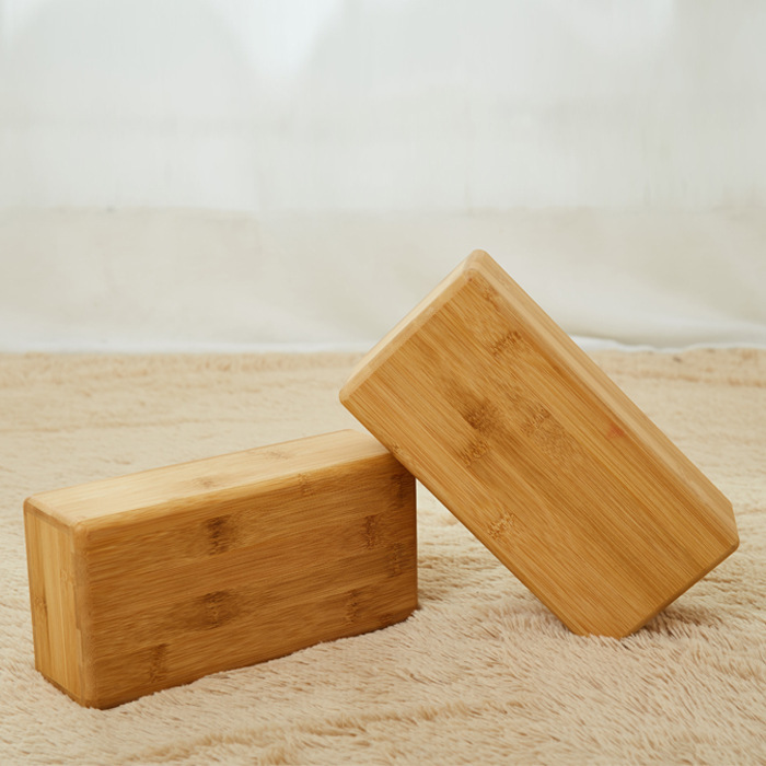 Iyangge yoga auxiliary brick solid bamboo brick iyangge yoga auxiliary tool yoga brick iyangge solid wood