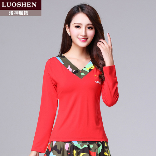 Luoshen 2017 spring new square dance costumes female modal sailor dance costumes team performance costumes