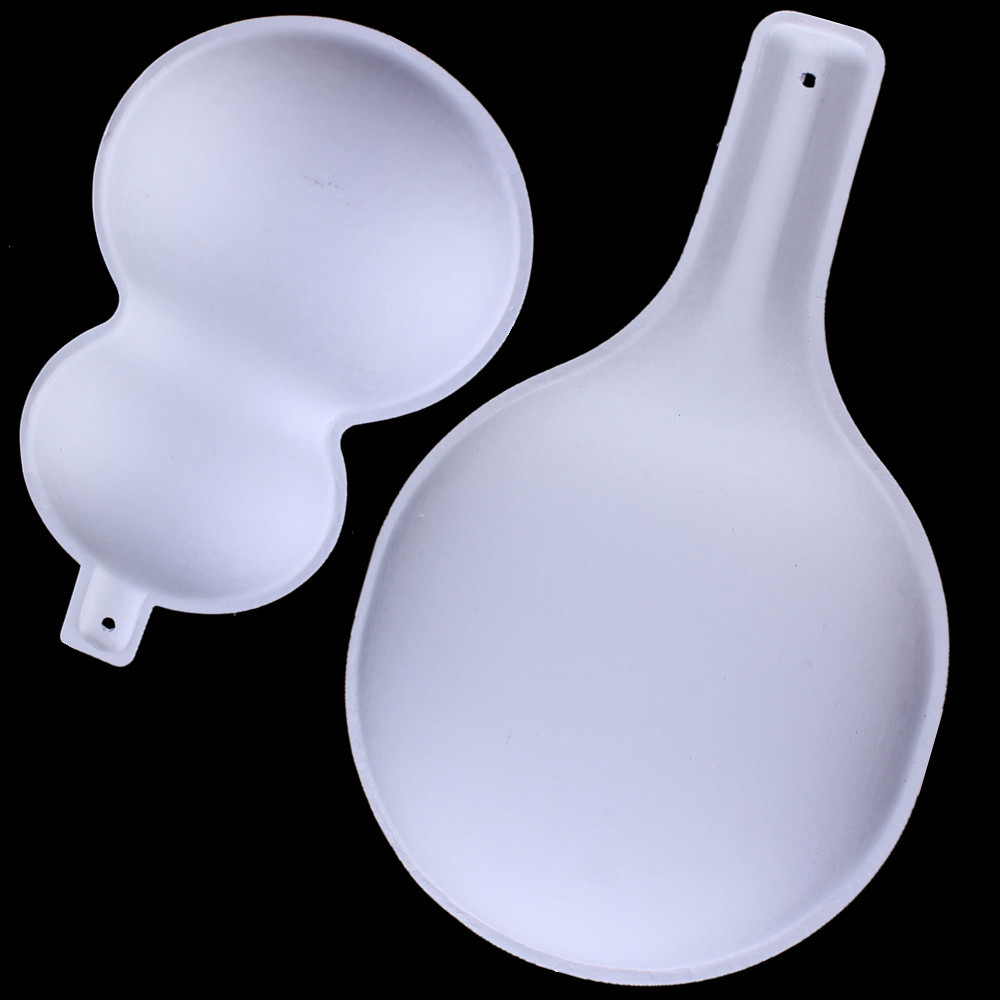 Máscara facial de fuego social pintada a mano blanca máscara de pulpa de bricolaje cuchara de papel cuchara de agua botella de calabaza