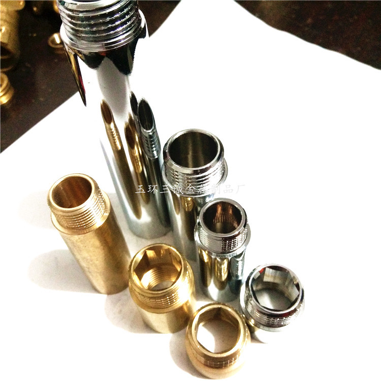 延伸管接头内外牙接管铜件可加工非标件加工五金加工数控加工