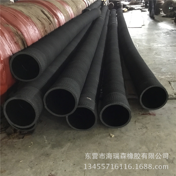 橡胶钢丝吸排管吸排水油耐腐蚀抗老化橡胶钢丝软管输送热风蒸汽管