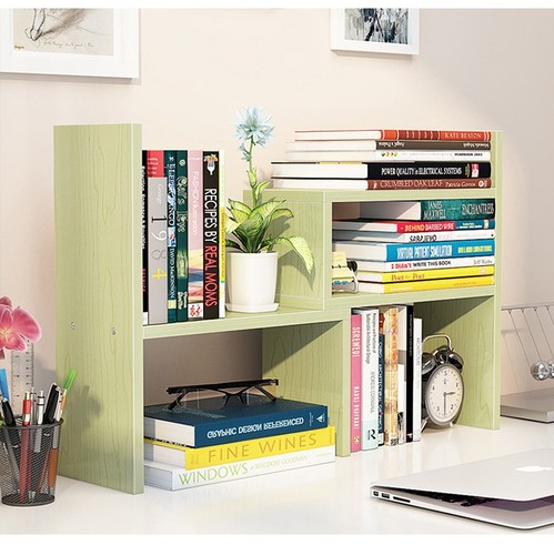 Small bookshelf desk organizer, extendable desk stand, computer desk book rack, office storage rack, simple desk stand