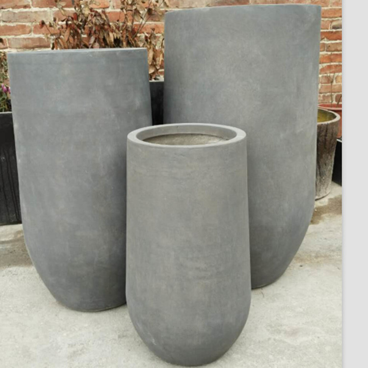 Creative gardening outdoor cement flower pot hotel set three fiber flower pot export imitation FRP flower pot floor-standing Creative gardening outdoor cement flower pot hotel set three fiber flower pot export imitation FRP flower pot floor-standing