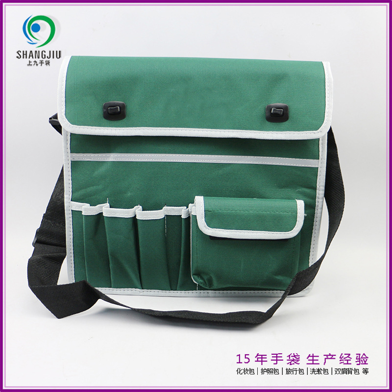 新款工具收纳包 加厚维修肩挎包 大容量电工包