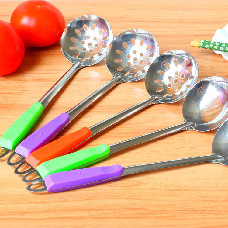 Stainless Steel Soup Spoon Soup Leak Plastic Handle Thickened Hot Pot Spoon Soup Leak Color Handle Hot Pot Spoon Leak Taobao Hot Spoon Stainless Steel Soup Spoon Soup Leak Plastic Handle Thickened Hot Pot Spoon Soup Leak Color Handle Hot Pot Spoon Leak Taobao Hot Spoon
