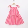 Summer slip dress, fuchsia girl's skirt sleevless, Korean style, flowered, children's clothing