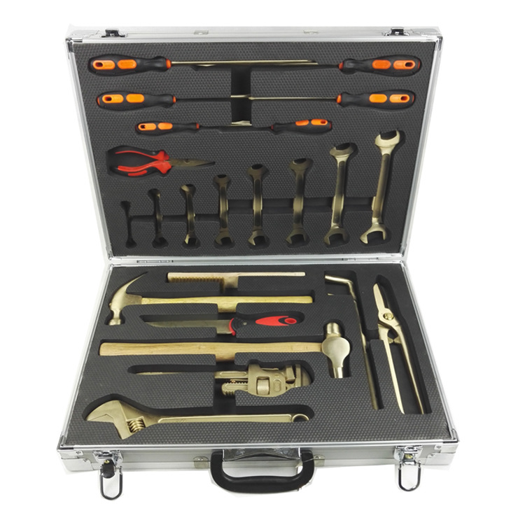 供应防爆铝铜/铍青铜组合工具套装23件 防爆23件套组合工具