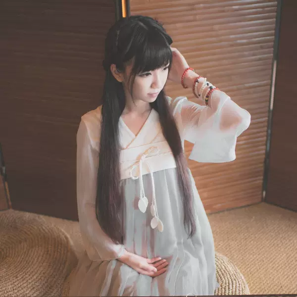 新款玉生烟古风汉元素连衣裙长袖汉服古装齐胸襦复古女装旗袍