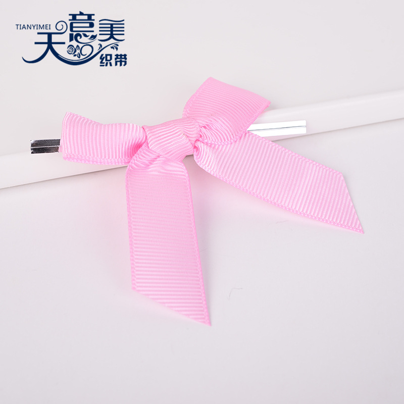 [Tianyi Mei] Rosa costilla cinta lazo seda hornear embalaje decorativo oro seda mano anudada