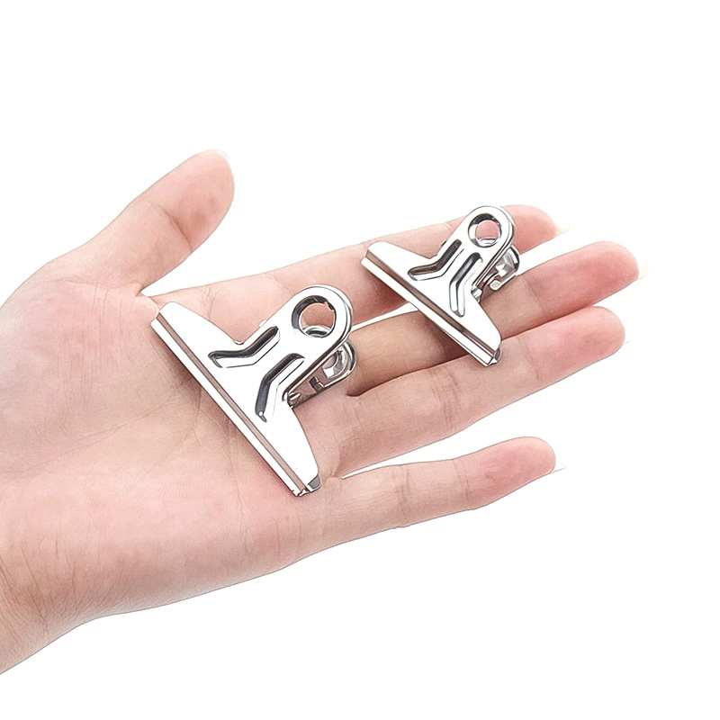 1-6#стainless steel clip anti-tail clamping iron clip painting board clip-shaped clamp bill folder fiber multi-specification