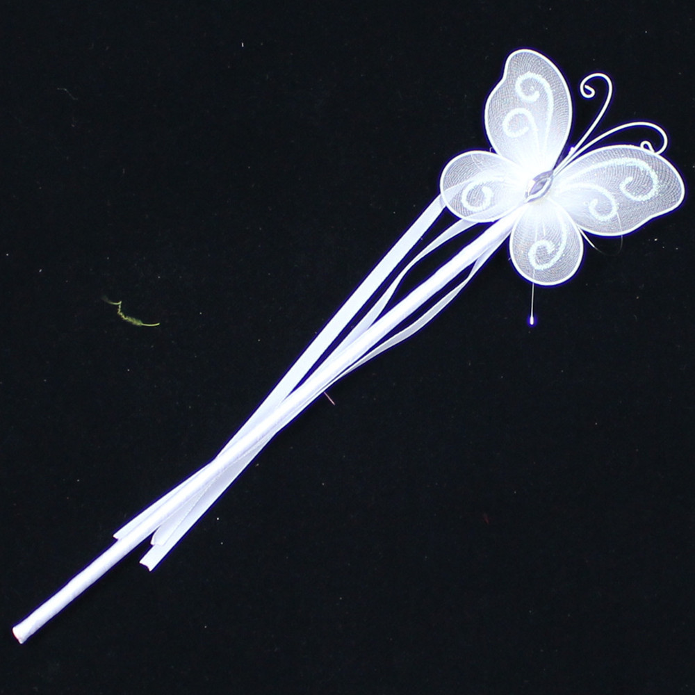 12G 61 alas de Ángel niña de las flores rendimiento vestido de fiesta palo mágico bastón mariposa palo de hadas