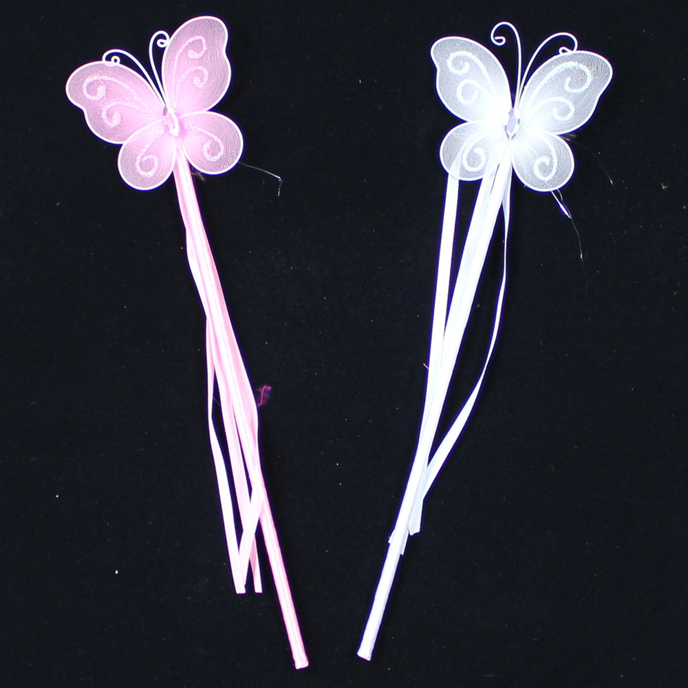 12G 61 alas de Ángel niña de las flores rendimiento vestido de fiesta palo mágico bastón mariposa palo de hadas