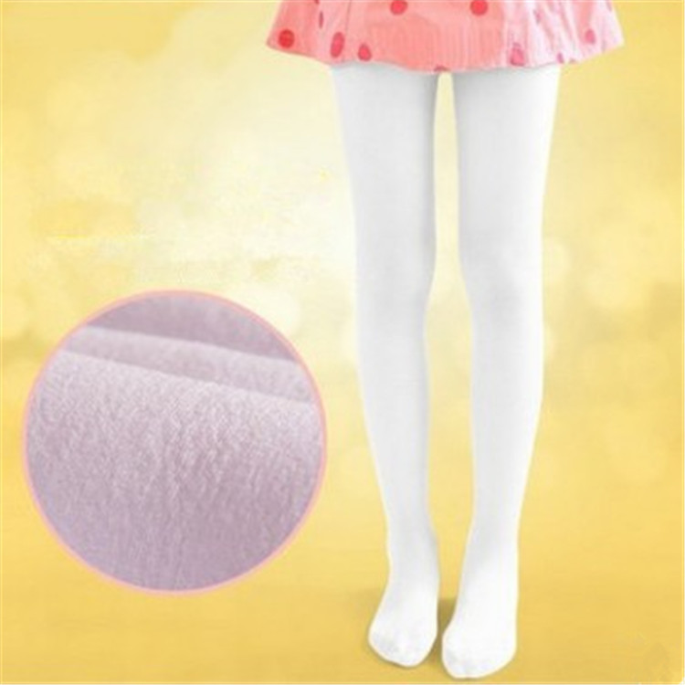 Factory wholesale autumn and winter children's fleece-lined thickened 800D ballet white pantyhose professional children dance socks Factory wholesale autumn and winter children's fleece-lined thickened 800D ballet white pantyhose professional children dance socks