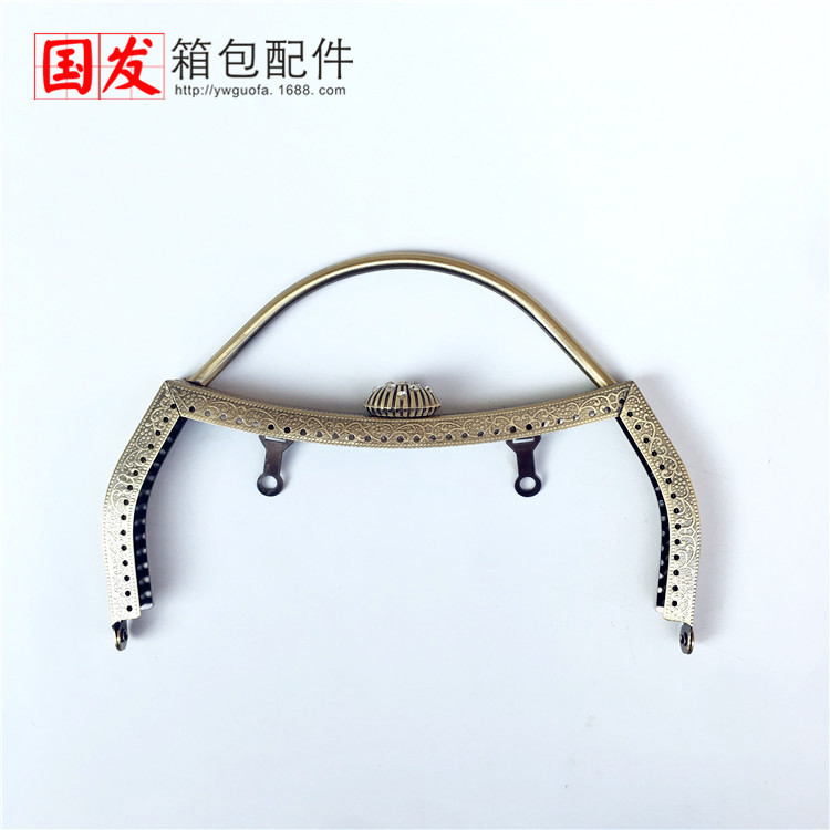 18cm cóncava cintura en relieve cabeza de concha mano oro agujero de aguja oro bronce oro ligero