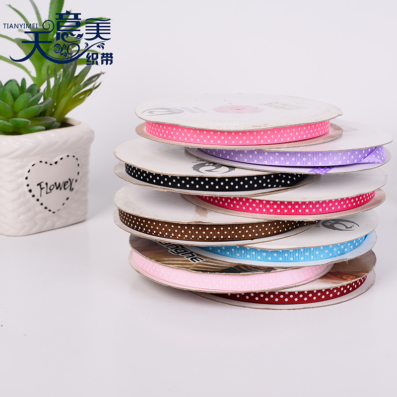 1cm impreso acanalado cinturón 100y caja de regalo embalaje hecho a mano DIY punto cinta [celestial belleza]