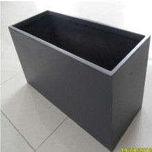 花箱 长条黑色玻璃钢花器 种植蔬菜盆厂家制作树脂纤维花槽批发
