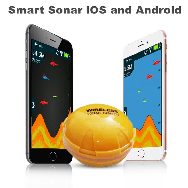 Wireless Underwater Sonar Bluetooth Finder Fishing Detection Visual High-Definition Fish Smart Fish Mobile Phone Sound Detection