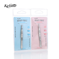 Keli Stainless Steel Eyebrow Tweezers Beauty Tool Eyebrow Tweezers Small Tweezers for Hair Removal Wholesale