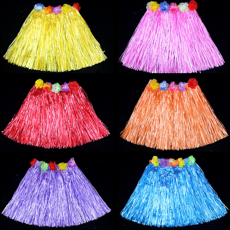 1 Hula Costume Garland Show Hawaiian Hula Skirt Length 30cm Long Hula Skirt Set 1 Hula Costume Garland Show Hawaiian Hula Skirt Length 30cm Long Hula Skirt Set