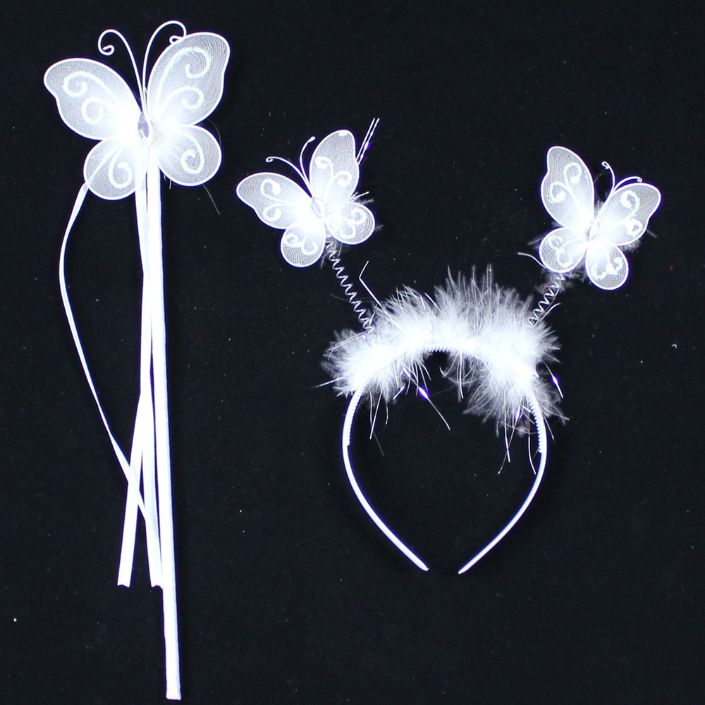 12G 61 alas de Ángel niña de las flores rendimiento vestido de fiesta palo mágico bastón mariposa palo de hadas