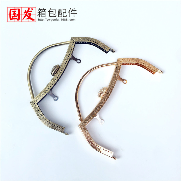 18cm cóncava cintura en relieve cabeza de concha mano oro agujero de aguja oro bronce oro ligero