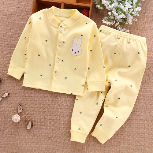 Baby clothes, autumn clothes, long pants, pure cotton, Category A, children, newborns, children's clothing, pajamas, spring cardigans, underwear sets