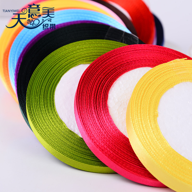 Yiwu fábrica DIY cinta 0,6 cm envío gratis regalo flor hornear cinta embalaje cinta al por mayor