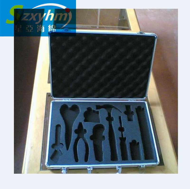 Nail Polish Eco-Friendly Eva Lining Packaging Eva Foam Strip with Adhesive Composite Molding Inner Groove Customization