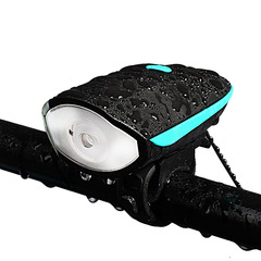 Bicycle light, front headlight, charging, night riding, powerful flashlight, with horn, cycling accessories, riding equipment