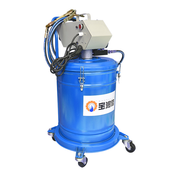 厂销移动式220V电动黄油机 宝润佳高压油脂加注24V注油机一件代发