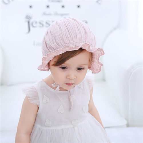 Korean Version New Children's Hat Spring Princess Hat Infant and Toddler Cotton Fabric Washable Cap Baby Court Hat