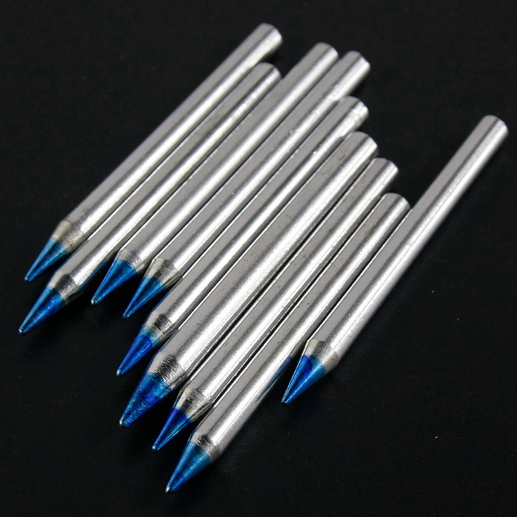 Spot Welding Blue No-Lead Iron Tip 60W 40W Sharp Tip Welding Iron Tip External Heating Iron Tip Long Life