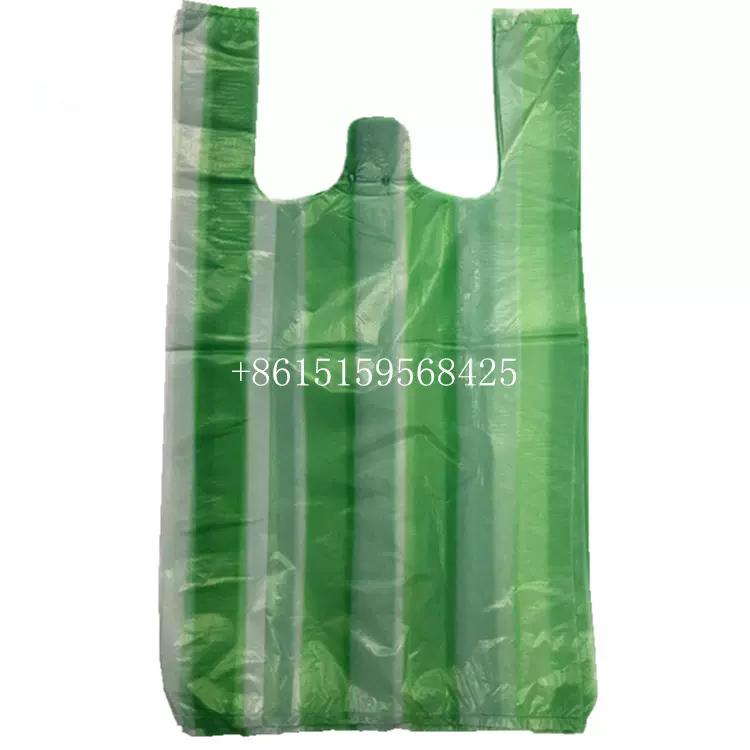 厂家直销从彩条手提购物塑料批发 背心袋手提购物袋 外卖打包袋