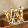 Environmental children's mini birthday crown baking cake flower crown inlaid diamond peach heart decoration decoration