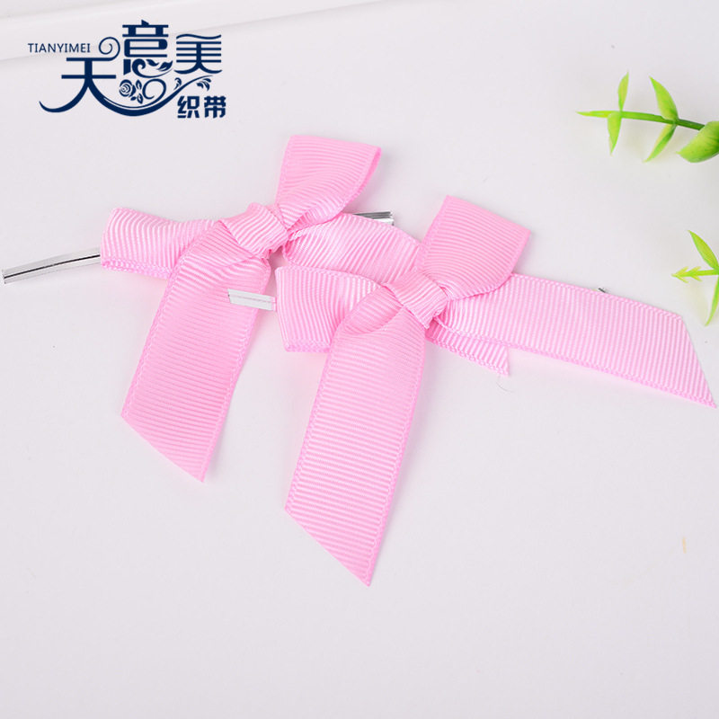 [Tianyi Mei] Rosa costilla cinta lazo seda hornear embalaje decorativo oro seda mano anudada