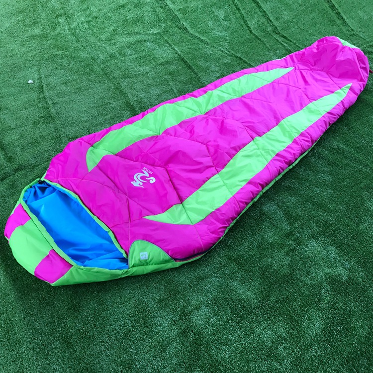 두껍게 채워진 4 홀면 캠핑 야외 캠핑 침낭 성인 등산 특별 스포츠 침낭 미라 침낭