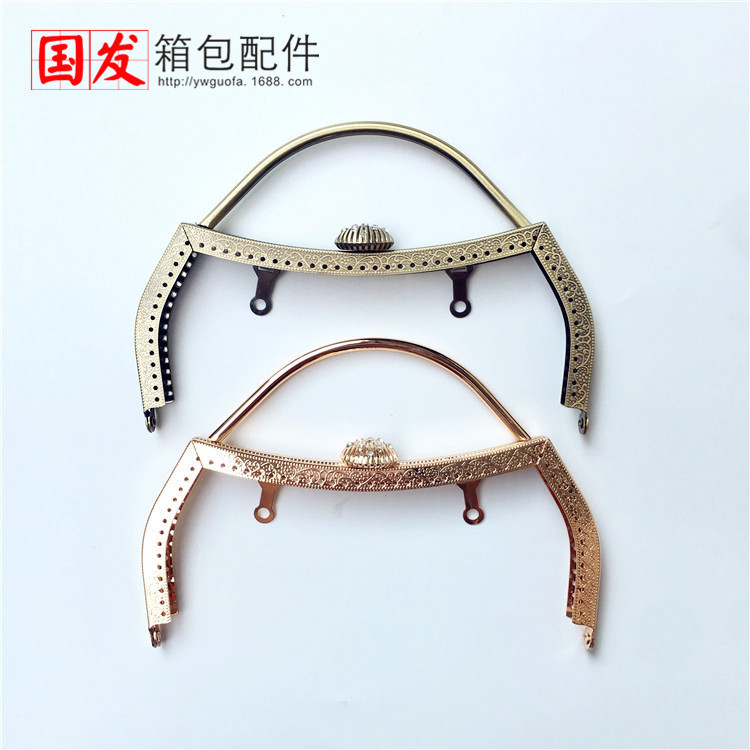 18cm cóncava cintura en relieve cabeza de concha mano oro agujero de aguja oro bronce oro ligero