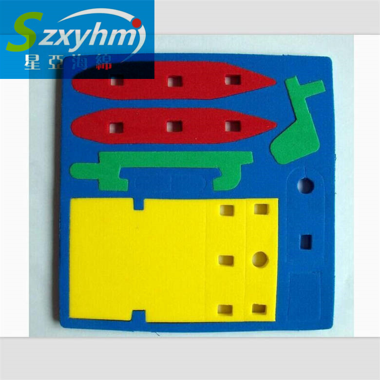 宝宝护肤品海绵内衬包装 环保黑色防静电海绵 包装盒内托大型供应