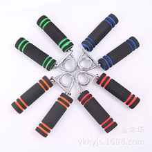 批发A型双色海绵握力夹 室内健身器锻炼手部肌肉家用练手劲握力器