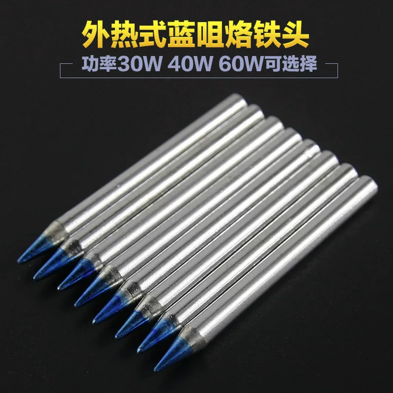 Специальное предложение! Сокровище припоя синяя насадка для бессвинцового паяльника 60 Вт 40 Вт заостренная сварочная головка сопло для внешнего термопаяльника длительный срок службы