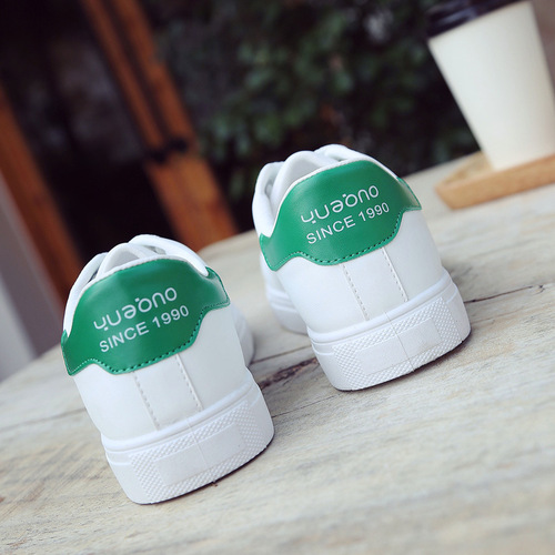 Spring New White Shoes Female Internet Celebrities Korean Style Student Lace-up Sneakers Flat-soled Sports and Casual Women's Shoes 6608