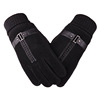 Men's gloves, keep warm demi-season fleece motorcycle, wholesale