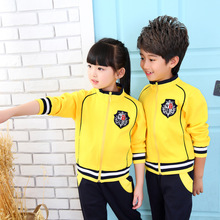 幼儿园园服春秋装棉儿童班服英伦老师套装运动装小学生校服现货