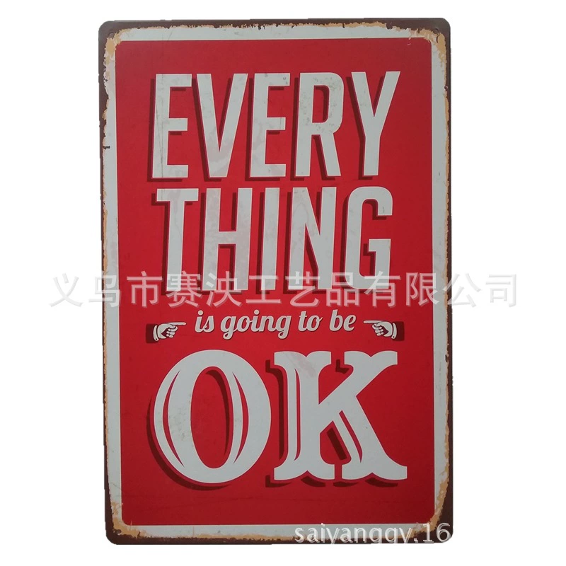 Декоративная настенная вывеска Retro Wall Decor Sign, 20×30 см в винтажном стиле для гостиной, варианты многоцветные