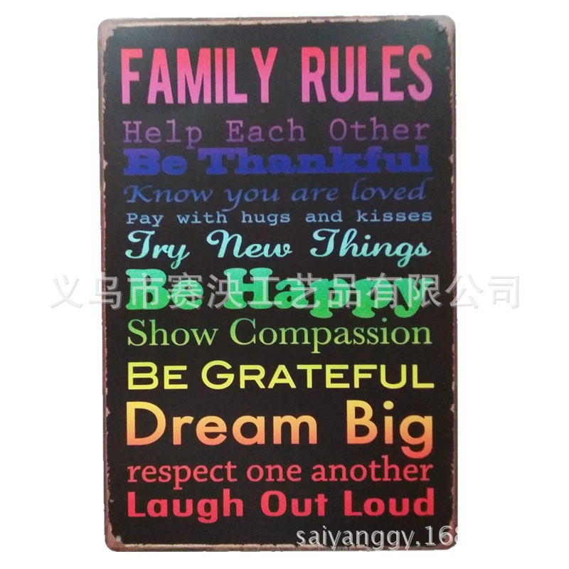 Декоративная настенная вывеска Retro Wall Decor Sign, 20×30 см в винтажном стиле для гостиной, варианты многоцветные