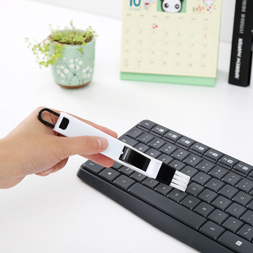 T window groove brush groove cleaning brush two-piece set gap brush keyboard brush with dustpan cleaning brush small brush