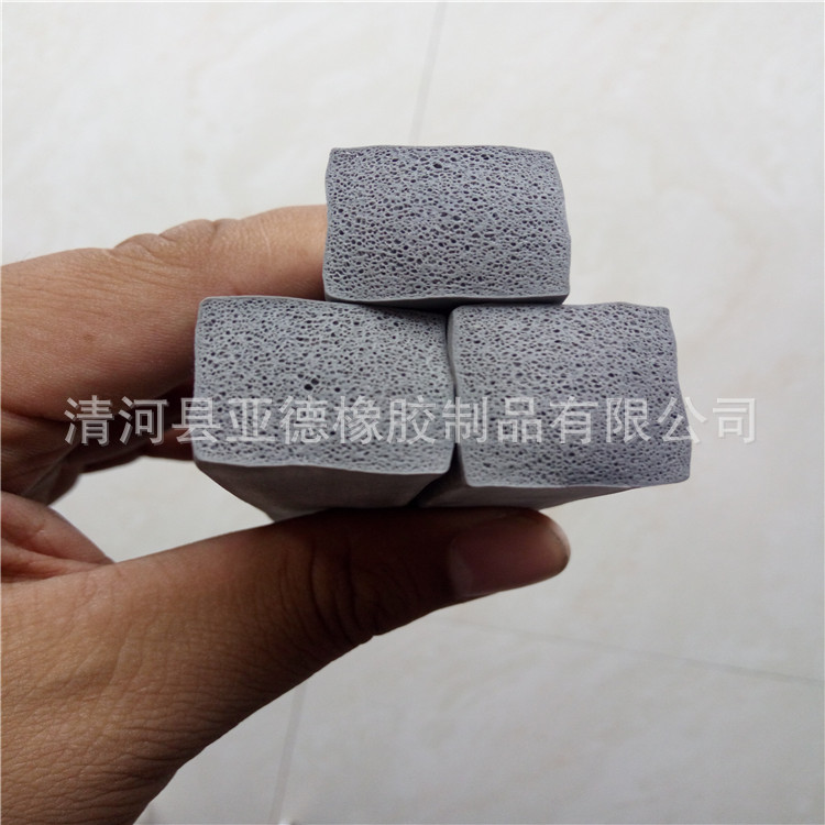 耐高温硅胶发泡条 硅胶密封条 隔音机械密封条 高回弹密封条